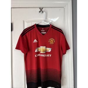 Adidas MANCHESTER UNITED 2018 2019 HOME FOOTBALL SOCCER SHIRT JERSEY SIZE M